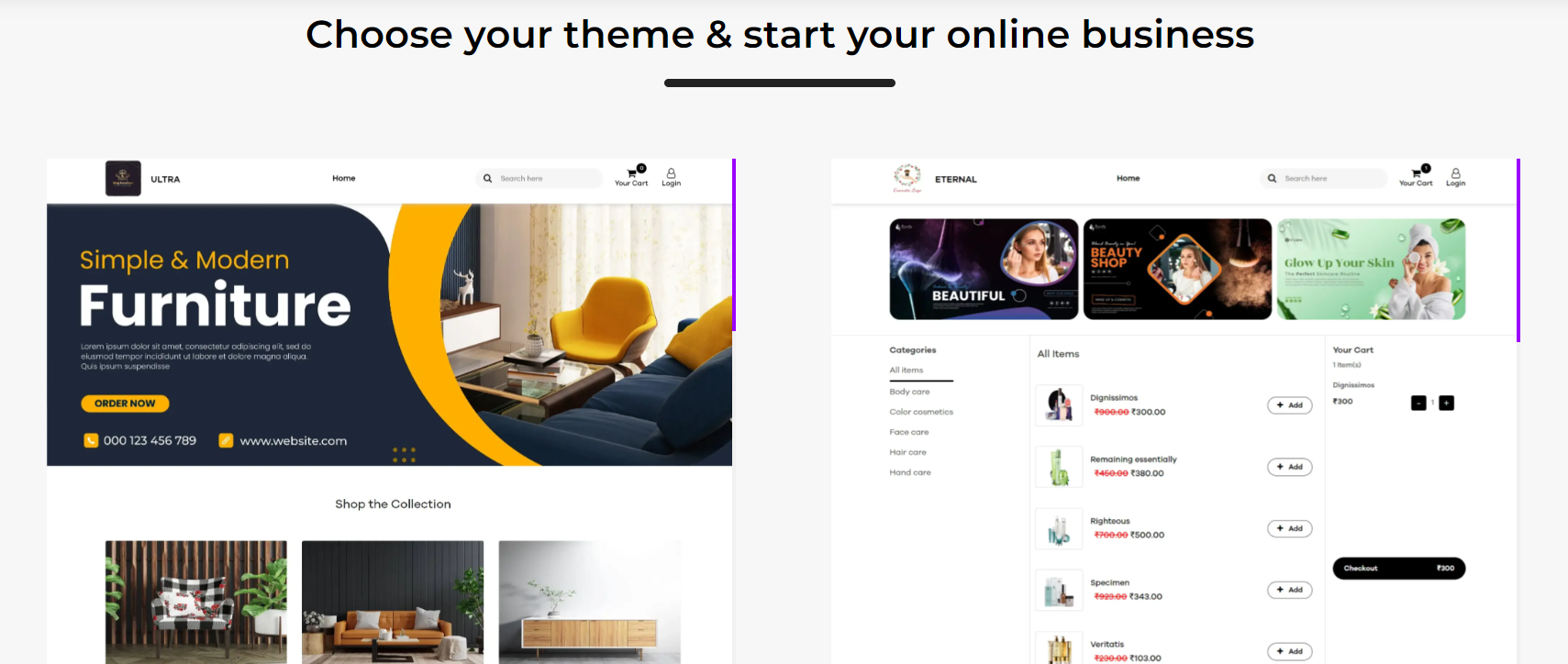 Themes for Online Store