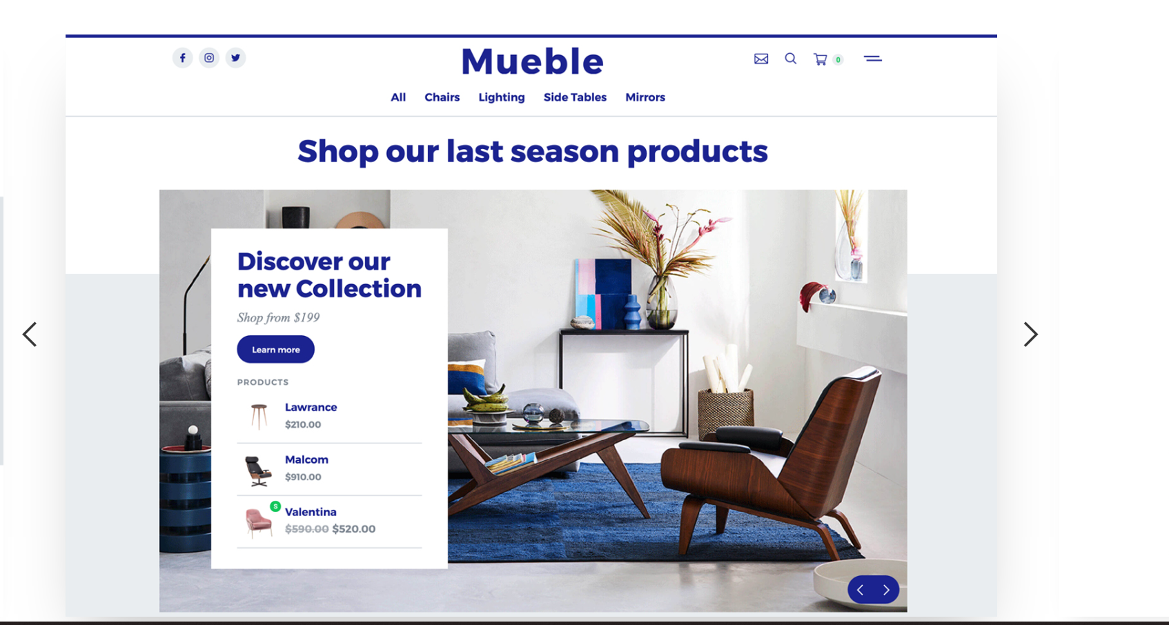 Mueble Ecommerce - website template themes
