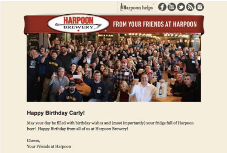 Harpoon Brewery: Email Campaign 