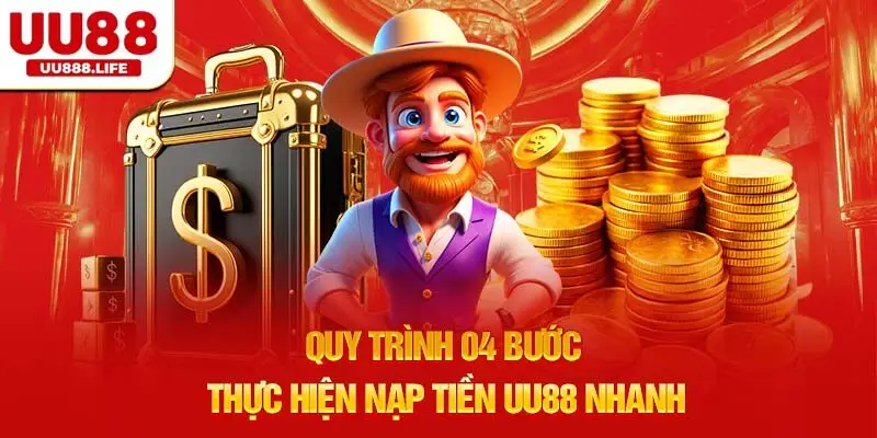 Quy trình 04 bước thực hiện nạp tiền UU88 nhanh