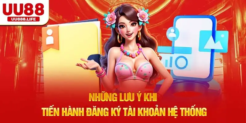 Những lưu ý khi tiến hành đăng ký tài khoản hệ thống